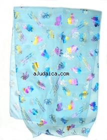 Pale Blue Chiffon Woman
